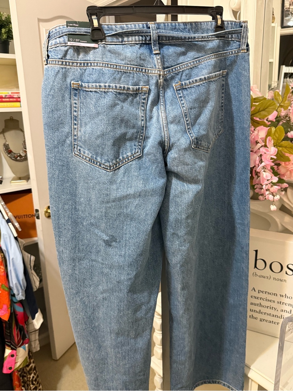 Wild Fable Blue Wide Straight jeans /belted 12 NWT - Picture 8 of 8